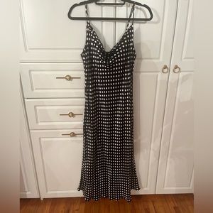 Zara Polka dot silk dress from